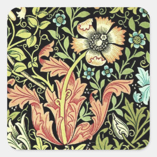 William Morris Compton Wallpaper Classic Square Sticker