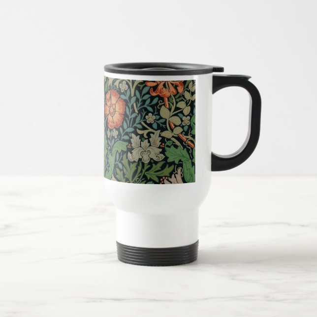 William Morris Compton Wallpaper Classic Travel Mug (Right)