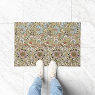William Morris Corncockle Botanical Vine Floral Doormat