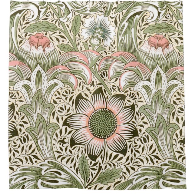 William Morris Corncockle Shower Curtain (Front)