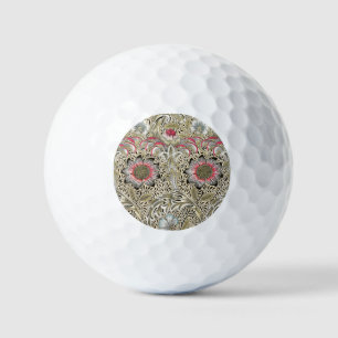 William Morris Corncockle Vintage Floral Golf Balls