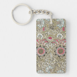 William Morris Corncockle Vintage Floral Key Ring