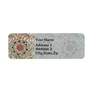 William Morris Corncockle Vintage Floral Return Address Label