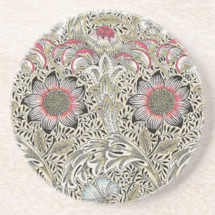 William Morris Corncockle wallpaper floral  Coaster