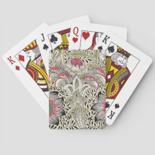 William Morris Corncockle wallpaper floral Playing Cards