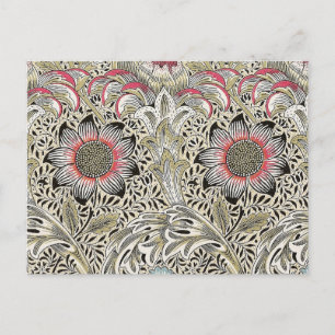 William Morris Corncockle wallpaper floral  Postcard