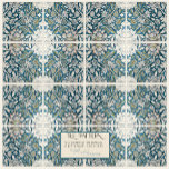 William Morris Craftsman Era Vintage Sketch RIGHT  Ceramic Tile<br><div class="desc">RIGHT SIDE FOR PATTERN: ORDER EQUAL NUMBERS OF LEFT & RIGHT SIDE TILE, . NOTE: INSTALLATION RECOMMENDATIONS BELOW. These tiles were created from a Museum image of vintage watercolor and gouache painted Craftsmen era art sketches. These William Morris designs include pencil sketch elements and guidelines that show the intricate process...</div>