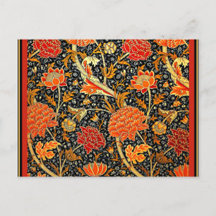 William Morris, Cray, colourful vintage pattern Postcard