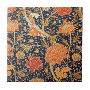 William Morris Cray Floral Art Nouveau Pattern Ceramic Tile