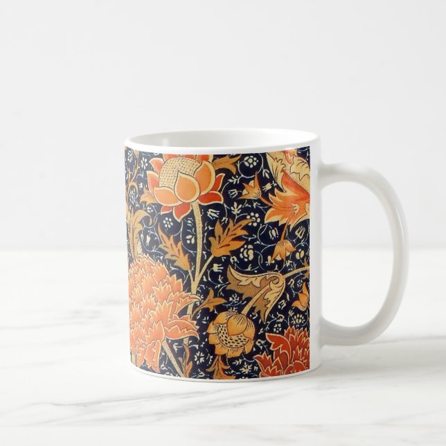 William Morris Cray Floral Art Nouveau Pattern Coffee Mug (Right)