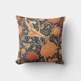 William Morris Cray Floral Art Nouveau Pattern Cushion