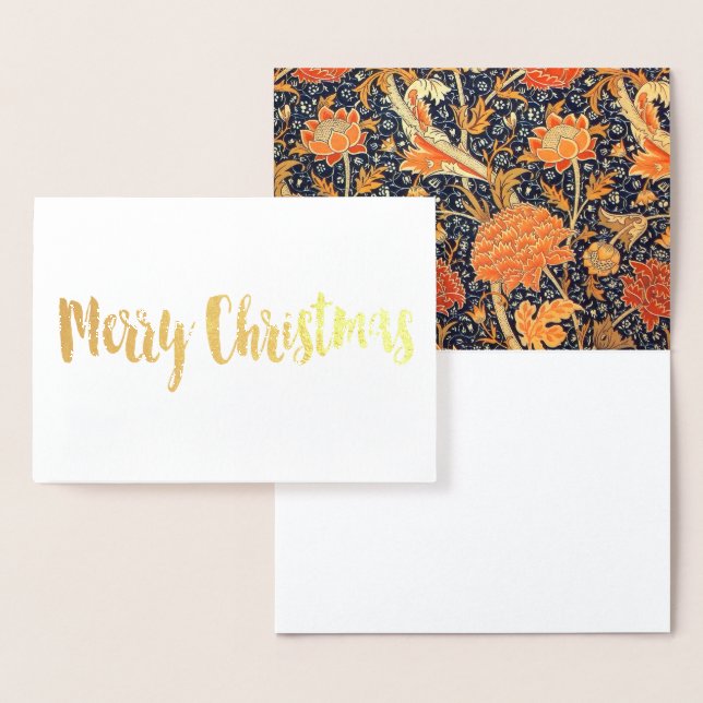 William Morris Cray Floral Art Nouveau Pattern Foil Card (Display)