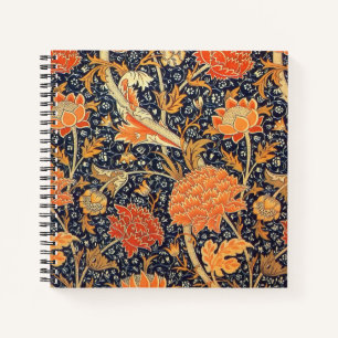 William Morris Cray Floral Art Nouveau Pattern Notebook