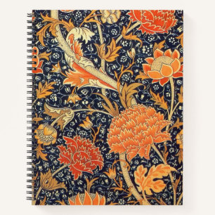 William Morris Cray Floral Art Nouveau Pattern Notebook