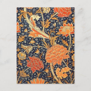 William Morris Cray Floral Art Nouveau Pattern Postcard