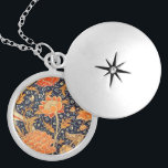 William Morris Cray Floral Art Nouveau Pattern Silver Plated Necklace<br><div class="desc">William Morris Cray Floral Art Nouveau Watercolor Pattern William Morris was an English textile designer, artist, writer, and socialist associated with the Pre-Raphaelite Brotherhood and British Arts and Crafts Movement. He founded a design firm in partnership with the artist Edward Burne-Jones, and the poet and artist Dante Gabriel Rossetti which...</div>