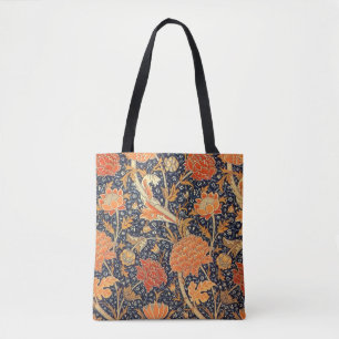 William Morris Cray Floral Art Nouveau Pattern Tote Bag