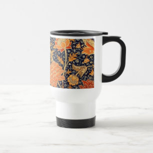 William Morris Cray Floral Art Nouveau Pattern Travel Mug