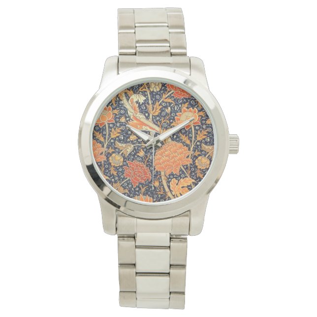 William Morris Cray Floral Art Nouveau Pattern Watch (Front)
