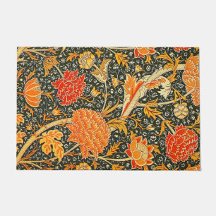 William Morris Cray Floral Pattern Vintage Doormat