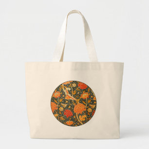 William Morris Cray Floral Pattern Vintage Large Tote Bag