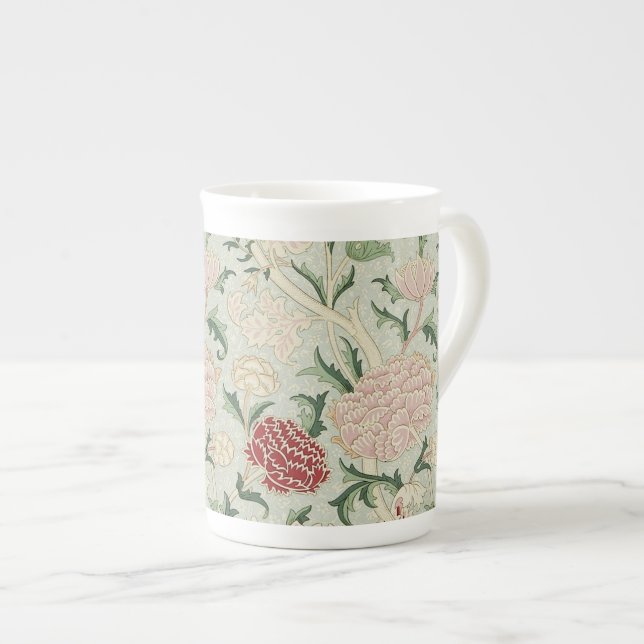 William Morris Cray Floral Pre-Raphaelite Vintage Bone China Mug (Front Right)