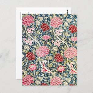 William Morris Cray Vintage Blossom Floral Design Postcard