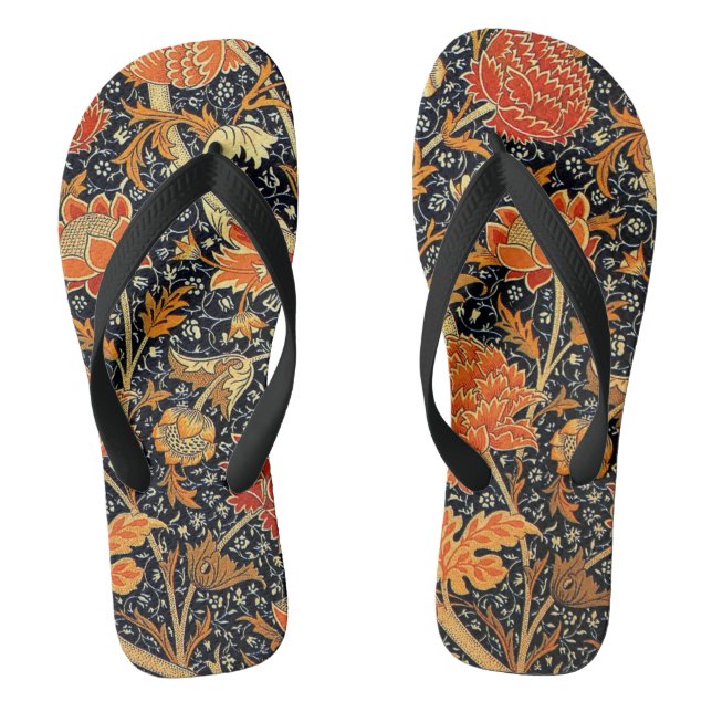 William Morris - Cray, vintage pattern Thongs (Footbed)