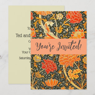 William Morris Cray Wallpaper Pattern Invitation