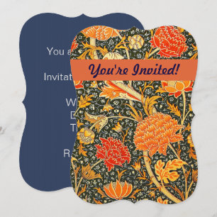 William Morris Cray Wallpaper Pattern Invitation