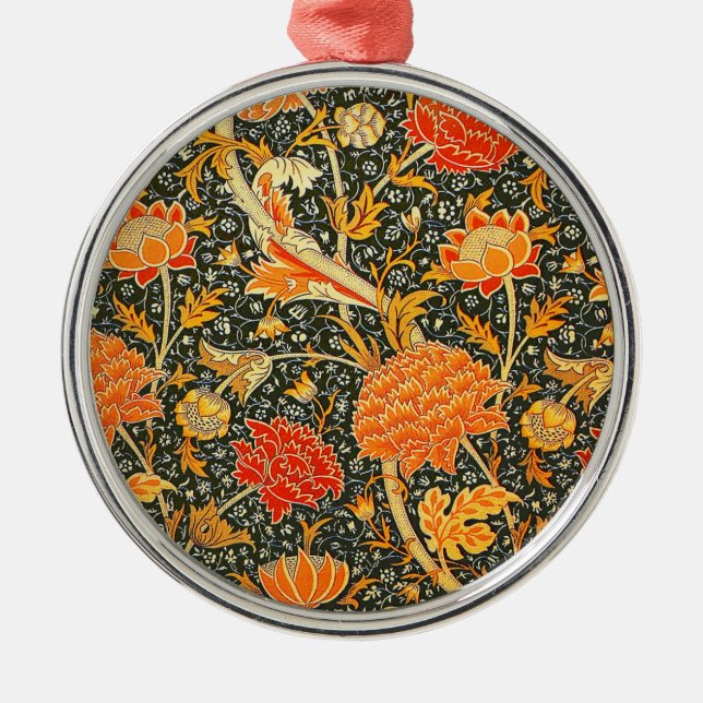 William Morris Cray Wallpaper Pattern Metal Tree Decoration (Front)
