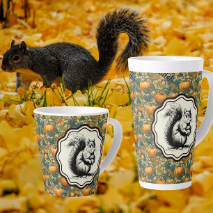 William Morris Customised Pumpkins and Squirrel Latte Mug