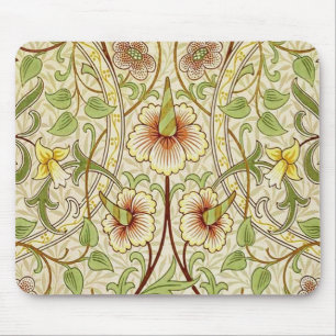 William Morris Daffodil Classic Flower Mouse Pad