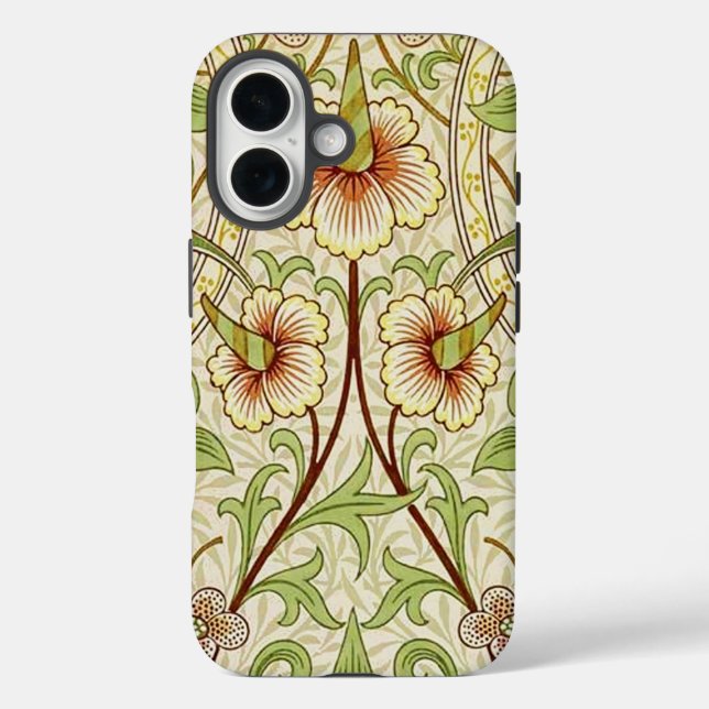 William Morris Daffodil Classic Flower Wallpaper Case-Mate iPhone Case (Back)