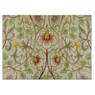 William Morris Daffodil Classic Flower Wallpaper Cutting Board