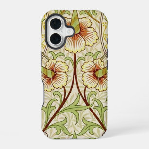 William Morris Daffodil Classic Flower Wallpaper iPhone 16 Case
