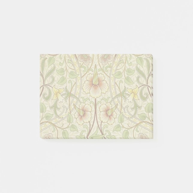 William Morris Daffodil Classic Flower Wallpaper Post-it Notes (Front)