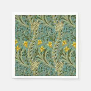 William Morris Daffodil Floral Pattern Classic Napkin
