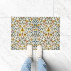 William Morris Daffodil Floral Pattern Doormat