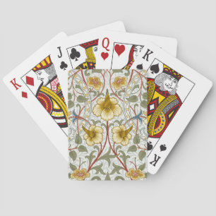 William Morris Daffodil Floral Pattern Playing Cards