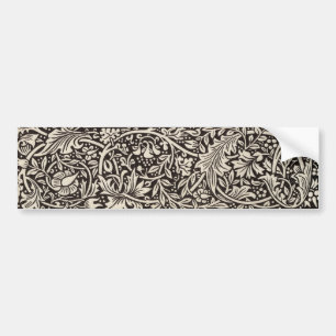 William Morris Daffodil Floral Wallpaper Bumper Sticker