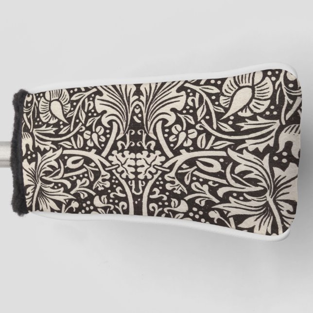 William Morris Daffodil Floral Wallpaper Golf Head Cover (Front)