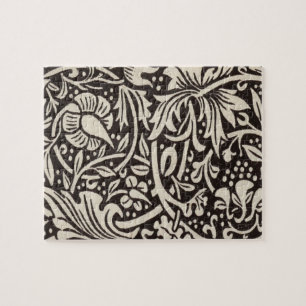 William Morris Daffodil Floral Wallpaper Jigsaw Puzzle