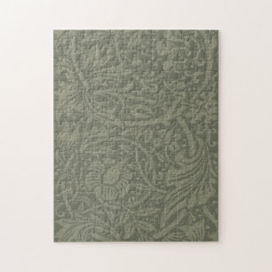 William Morris Daffodil Floral Wallpaper Jigsaw Puzzle