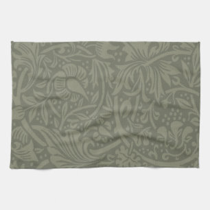 William Morris Daffodil Floral Wallpaper Tea Towel