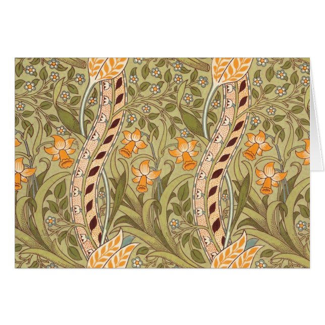 William Morris Daffodil Garden Flower Classic Bota (Front Horizontal)
