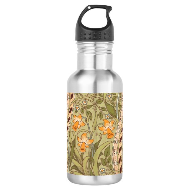 William Morris Daffodil Garden Flower Classic Bota 532 Ml Water Bottle (Front)