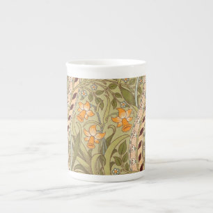 William Morris Daffodil Garden Flower Classic Bota Bone China Mug