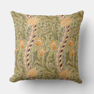 William Morris Daffodil Garden Flower Classic Bota Cushion