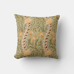 William Morris Daffodil Garden Flower Classic Bota Cushion